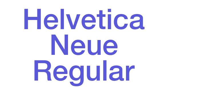 Helvetica Neue Regular Font