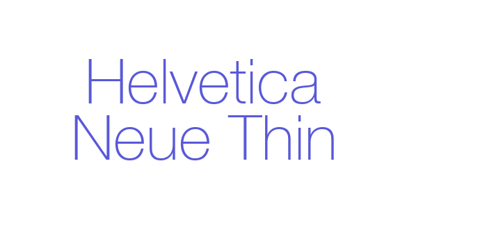 Helvetica Neue Thin Font Download