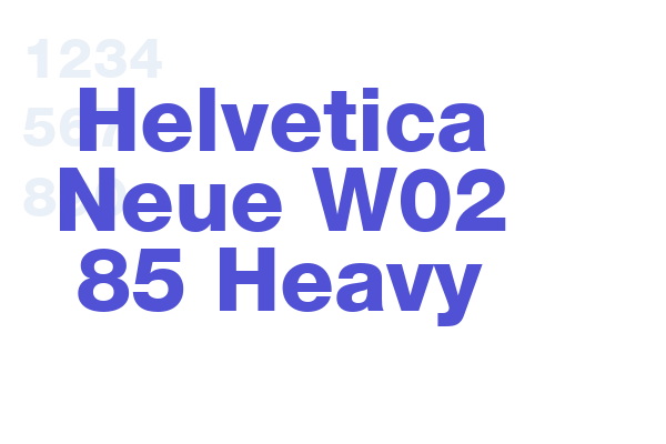 Helvetica Neue W02 85 Heavy