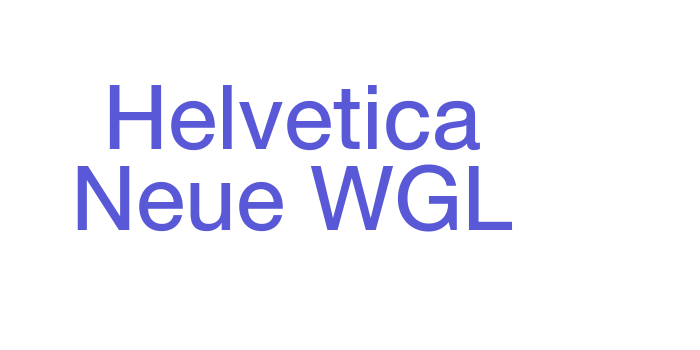 Helvetica Neue WGL Font Download