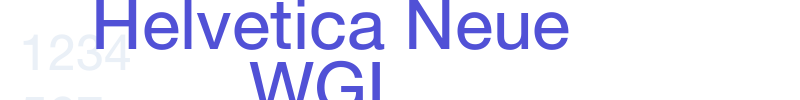Helvetica Neue WGL-font
