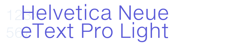 Helvetica Neue eText Pro Light-related font