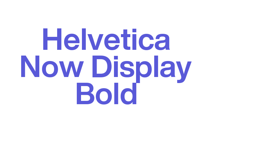 Helvetica Now Display Bold Font Download