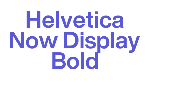 Helvetica Now Display Bold Font Download