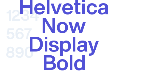 Helvetica Now Display Bold