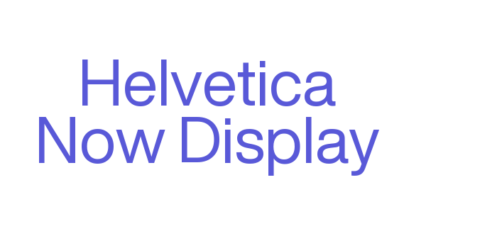 Helvetica Now Display Font Download