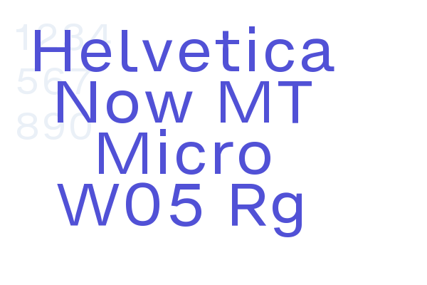 Helvetica Now MT Micro W05 Rg