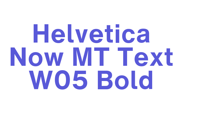 Helvetica Now MT Text W05 Bold Font Download