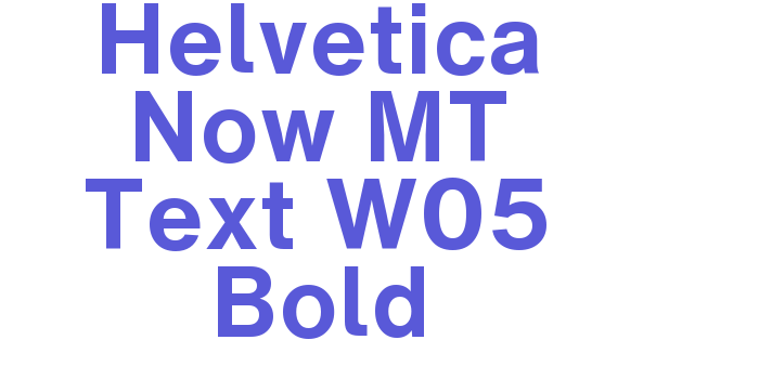 Helvetica Now MT Text W05 Bold Font Download