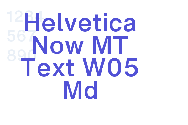Helvetica Now MT Text W05 Md