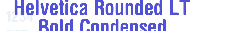 Helvetica Rounded LT Bold Condensed-font