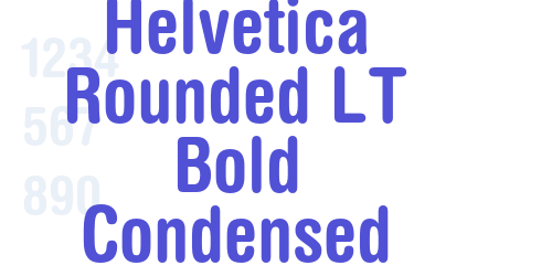 Helvetica Rounded LT Bold Condensed-font-download