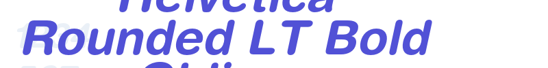 Helvetica Rounded LT Bold Oblique-font