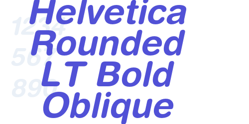 Helvetica Rounded LT Bold Oblique-font-download