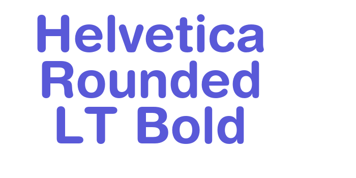 Helvetica Rounded LT Bold Font