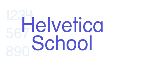 Helvetica School-font-download