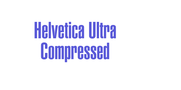 Helvetica Ultra Compressed Font Download