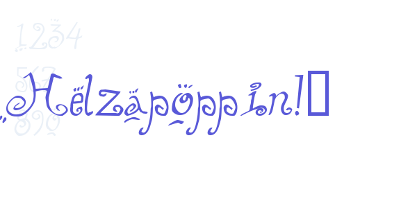 Helzapoppin!” font