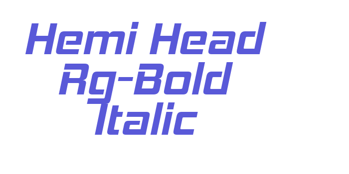 Hemi Head Rg-Bold Italic Font Download