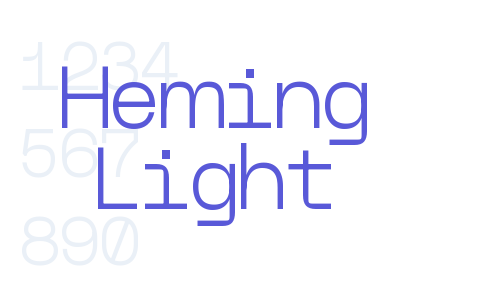 Heming Light Font Download