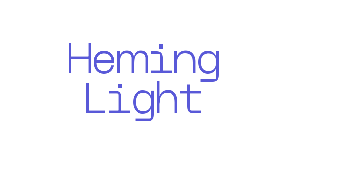 Heming Light Font Download