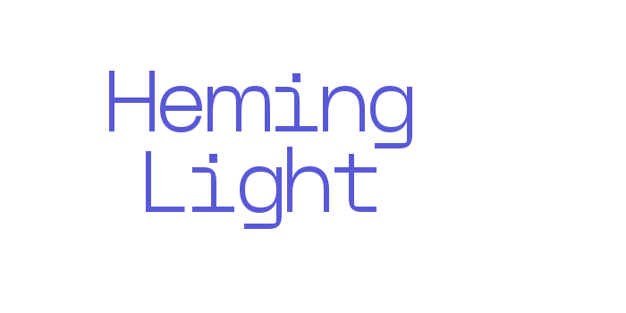 Heming Light Font