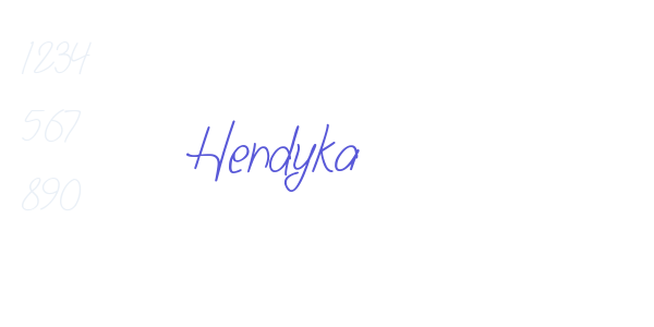 Hendyka font