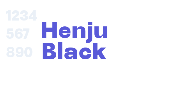 Henju Black font