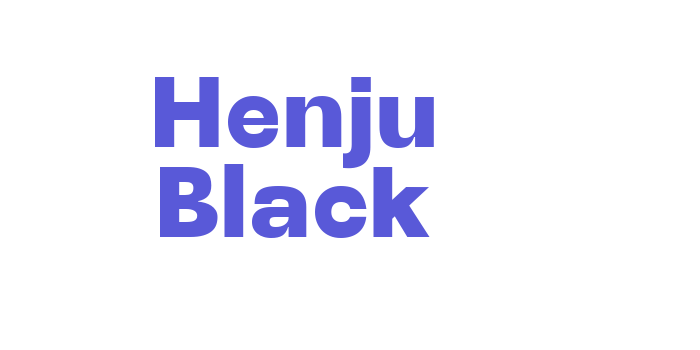 Henju Black Font