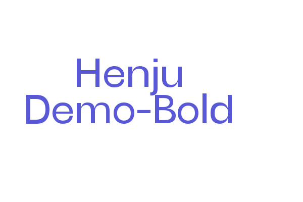 Henju Demo-Bold Font