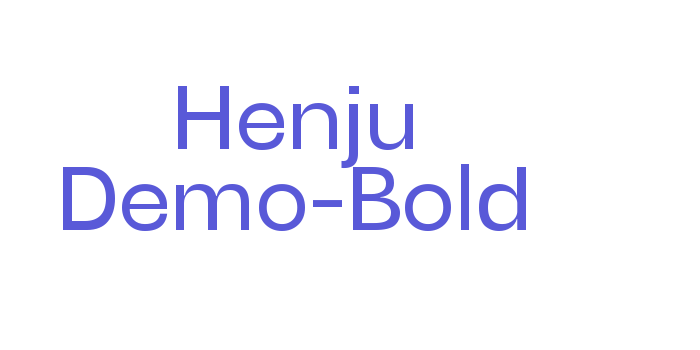 Henju Demo-Bold Font Download