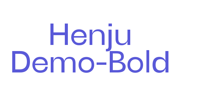 Henju Demo-Bold Font