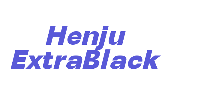 Henju ExtraBlack Font Download