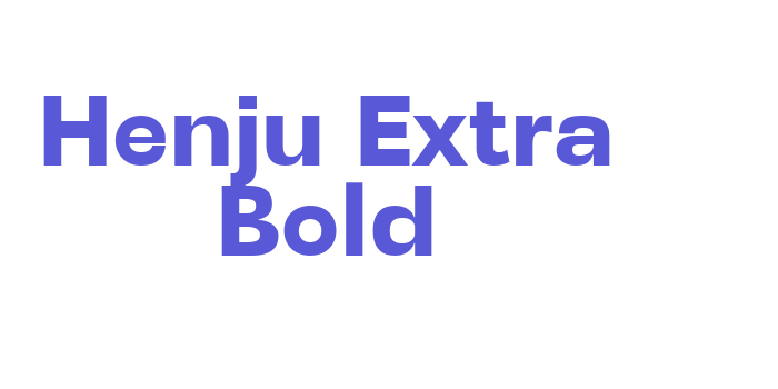 Henju Extra Bold Font Download