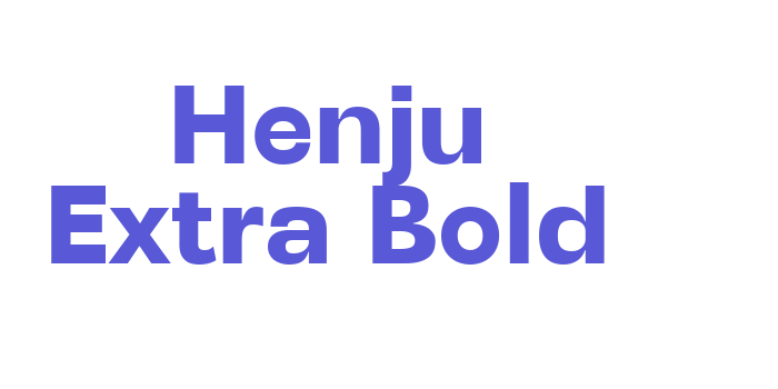 Henju Extra Bold Font