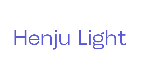 Henju Light Font Download