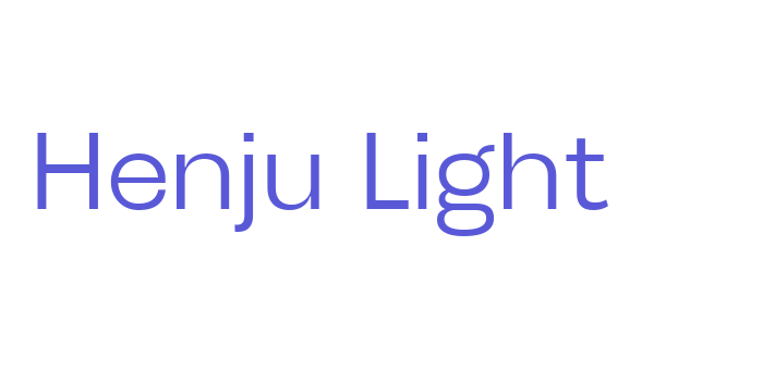 Henju Light Font