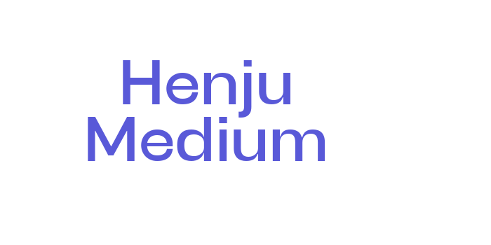 Henju Medium Font Download