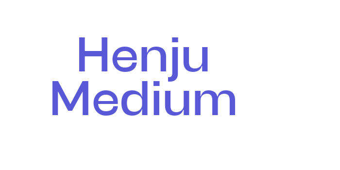 Henju Medium Font