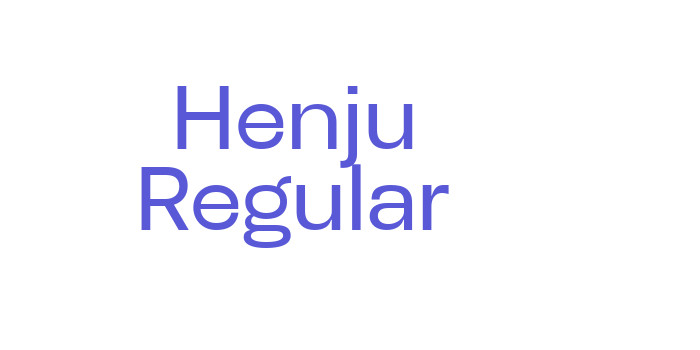 Henju Regular Font Download