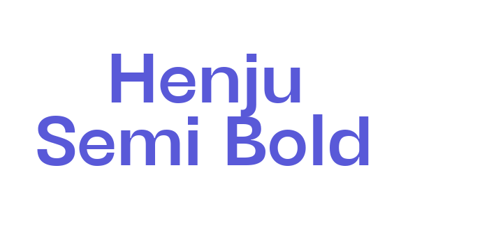 Henju Semi Bold Font