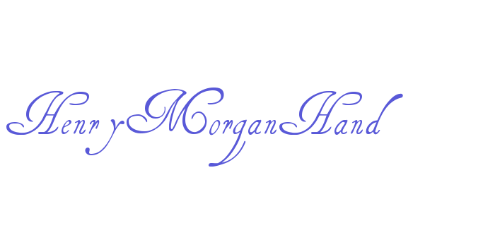 HenryMorganHand Font Download