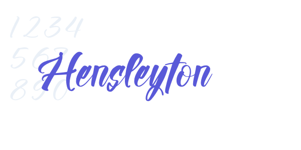 Hensleyton font free