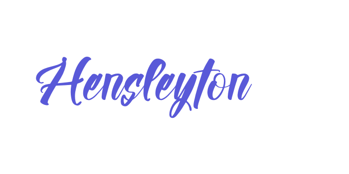 Hensleyton Font