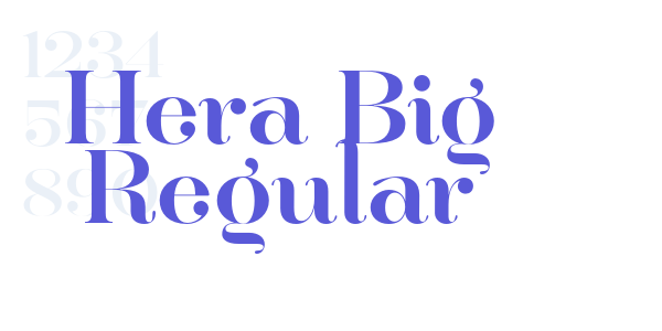 Hera Big Regular font free