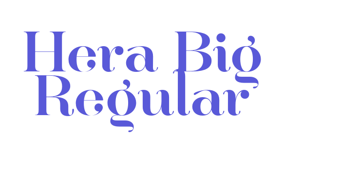 Hera Big Regular Font