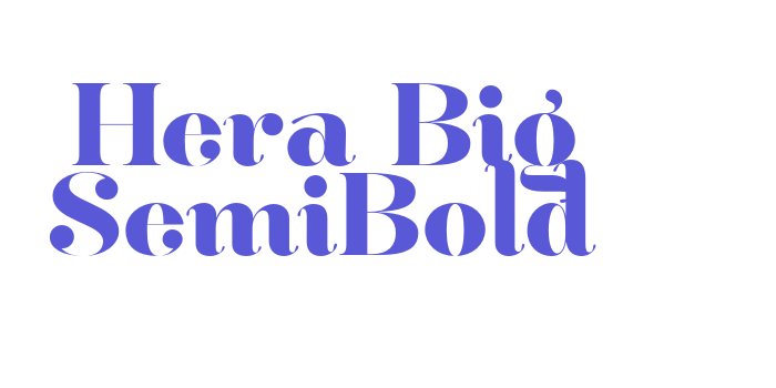 Hera Big SemiBold Font Download