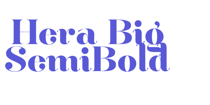 Hera Big SemiBold Font