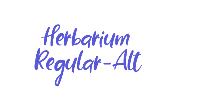 Herbarium Regular-Alt Font Download