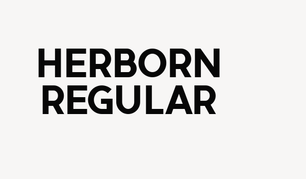 Herborn Regular Font